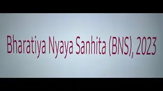 Bharatiya Nyaya Sanhita- BNS, 2023 Class-1 by Adv. Bhawana Tanwar #bns #newcriminallaws #law