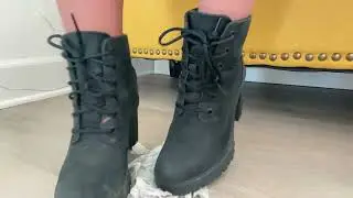 ASMR HEELS STEPPING ON PAPER