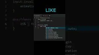 HTML And CSS Using Shake Animation on invalid input #shorts
