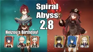 [Heizou's Birthday] Genshin Impact - Heizou Double Pyro & Hutao Walnut - Spiral Abyss 2.8 - Floor 12