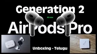 Apple AirPods Pro 2 Unboxing 2x ANC, New H2 Chip - Telugu