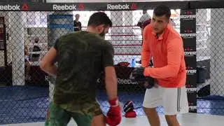 Nasrat Haqparast crushing pads ahead of UFC Hamburg