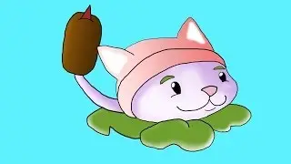 Step by step guide Cattail plants vs zombies 2 How to draw? Рогоз Как нарисовать просто?