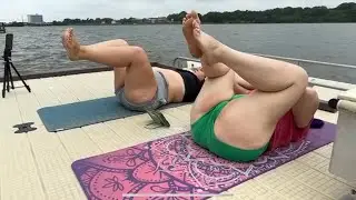 Workout with the pine sister