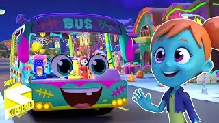 Las Ruedas Aterradoras Del Autobús Giran Y Giran Canciones Infantiles Y Más Rima Espeluznante