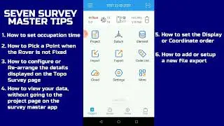 GNSS TUTORIAL - SEVEN SURVEY MASTER TIPS TO BOOST YOUR PRODUCTIVITY