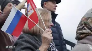 Потрясающие кадры прибытия поезда №7 