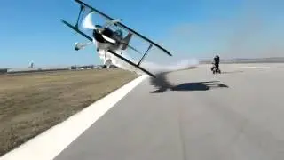 200mph Plane fly by within 2 feet of person