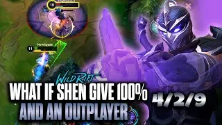 Shen Wild Rift Gameplay | What If Shen GIVE 100% And AN OUTPLAYER