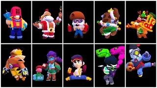 ALL NEW BRAWLERS & SKINS Animations | Brawl Stars 
