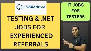LTI Mindtree Jobs | QA Hiring | #itjobs| RD Technical Learning