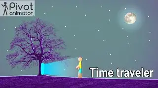 'Time Machine' short animation made in Pivot Animator