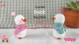 Crochet Duck keychain 