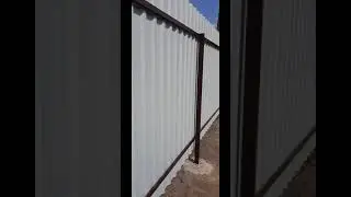 Забор из профнастила своими руками 2 часть