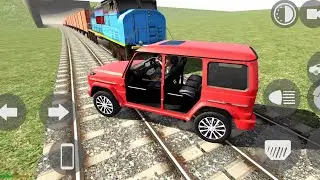 G Wagon And Indian Train Real Race