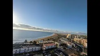 Realität Gran Canaria Maspalomas 22.10.23..Ein Blick von einer der schönsten Dachterrassen in  Playa