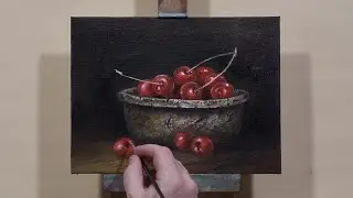 Oil Painting | Cherries | Time-Lapse