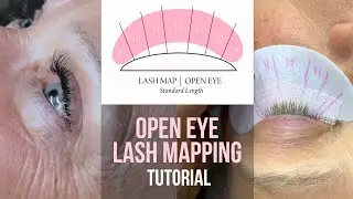 Open Eye Lash Extension Mapping FULL Tutorial
