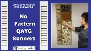 Quilt As You Go (QAYG) Runner - Create your own!  Learn to make a table runner without a pattern.