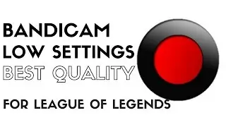 Bandicam Best Settings NO LAG!