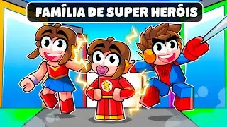 Viramos uma FAMÍLIA de SUPER HERÓIS no Roblox!