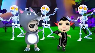 Dança do esqueleto para o Halloween | Desenho Animado | Dolly e Amigos 3D - Brasil