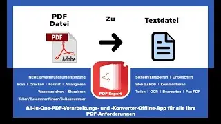 Wie konvertiere ich eine PDF-Datei in das Textdateiformat beim PDF-Export in iPhone und iPad?
