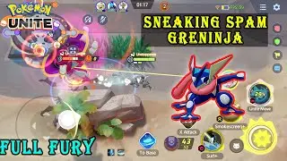 Full Fury All Time Sneaking with Greninja | Best Gameplay Ever | Pokemon Unite