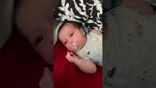 15 day old baby takes pacifier out of his own mouth| Lil Solo
