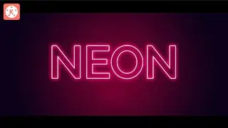 Neon Text Intro Animation in kinemaster || Saikat Bhunya