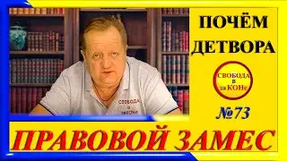ПРАВОВОЙ ЗАМЕC N73. ПОЧЁМ ДЕТВОРА