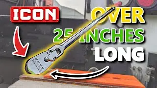 Custom DIY ICON ratchet! Over 25 INCHES of Harbor Freight goodness