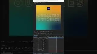 Animated Text Strokes - Adobe After Effects - #aftereffects #motiondesign #motiongraphics