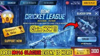 😱 OMG FREE M4 GLACIER EVENT IS HERE 🔥 How to Get M4 Glacier | Bgmi M416 Glacier New Event Explain