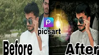 picsart light bulb Effect /picsart photo Editing | Picsart Editing New Style  Edits