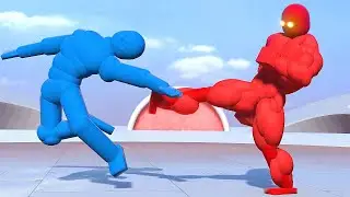 ULTRA NPC Fights the Smart AI in OVERGROWTH! (with active ragdoll physics)