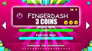 FINGERDASH 3 COINS - GEOMETRY DASH 2.1 (ROBTOP LEVEL)
