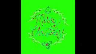merry christmas green screen effect