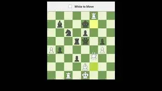 Daily Chess Puzzle 0611 Difficulty 1928 Next Best Move? #chess #chesscom #brilliant