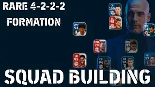 Unique Formation 4222 with 1 cf and 1 SS in efootball mobile | Sqaud building