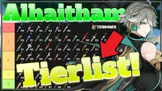 WEAPONS TIERLIST! Alhaitham Weapons + Breakdown! | Genshin Impact