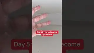 Trying To Become Spiderman Day 5