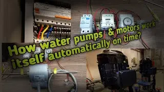 Basic Pump & Motor, Power & Control wiring with 24hrs Timer.