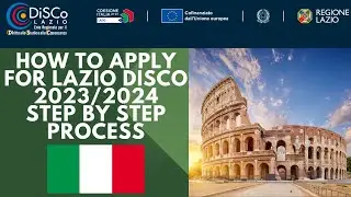 How to Apply for Lazio Disco | Regional Scholarship | Application Process Step-by-Step | 2023/2024