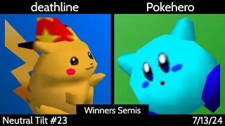 [SSB64] Neutral Tilt #23 (Singles) - deathline (Pika) vs. Pokehero (Kirby/Falcon) Winners Semis
