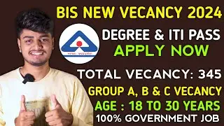 BIS ASO New Vecancy 2024 | Group A, B & C Vecancy in Kannada | Government Jobs | 2024 Latest Jobs