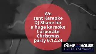 We sent Karaoke DJ Shane for a huge karaoke Corporate Christmas party 6.12.24