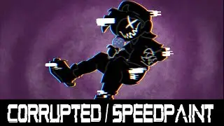 Corrupted Speedpaint || Friday Night Funkin'