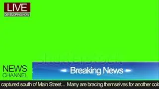 Breaking news green screen video | royalty free green screen effects