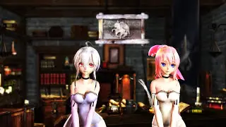 [MMD]【1080P】ランジェリールカさんハクさんでBo Peep Bo Peepbo beep